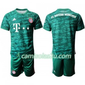 Camisolas de Futebol FC Bayern München Guarda Redes Criança Equipamento Principal 2019/20 Manga Curta